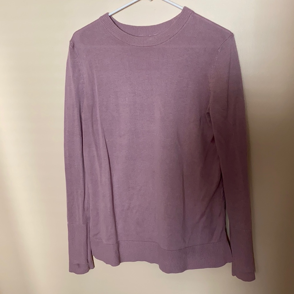 Lavender Lululemon Sweater with Open Back - 4